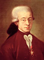 Portrait de Wolfgang Amadeus Mozart (1756-1791) après 1770 (détail)